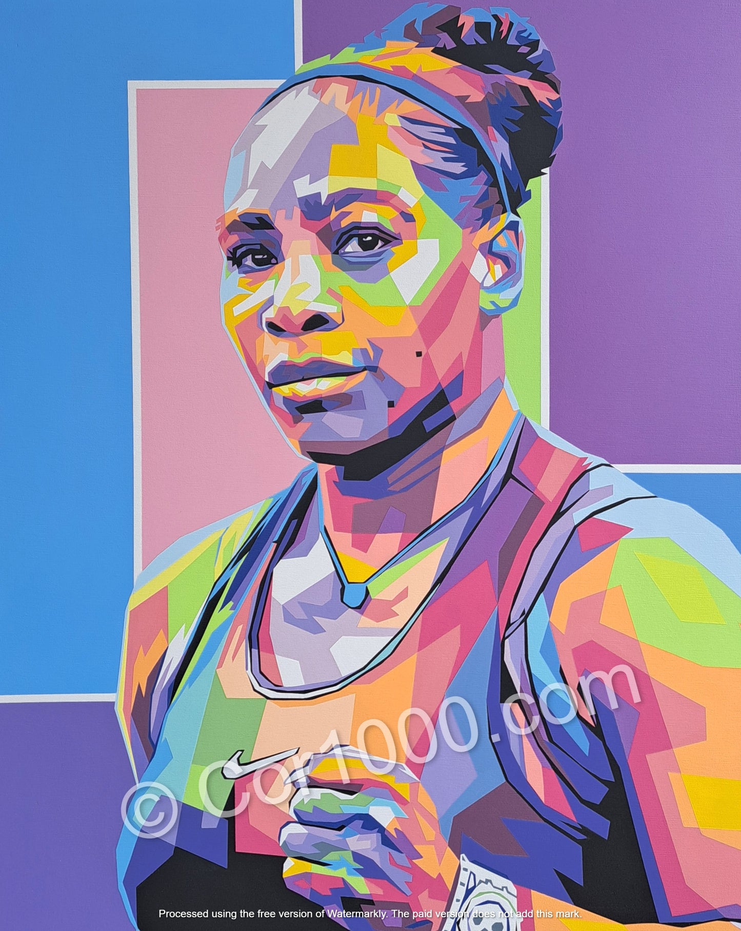 Original Painting - Serena Williams