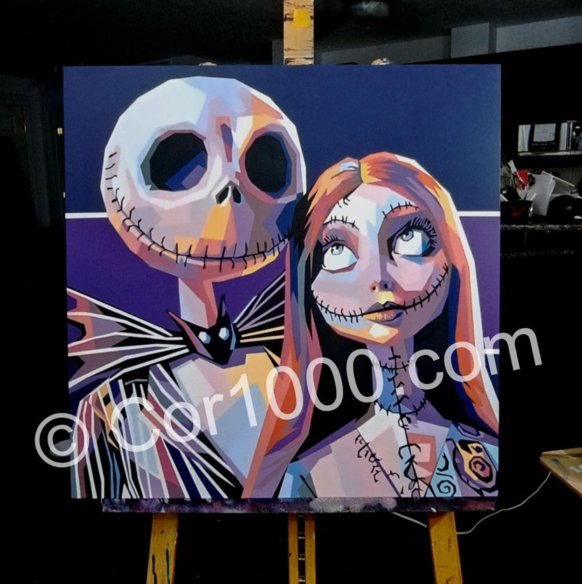 Original Painting - Jack and Sally