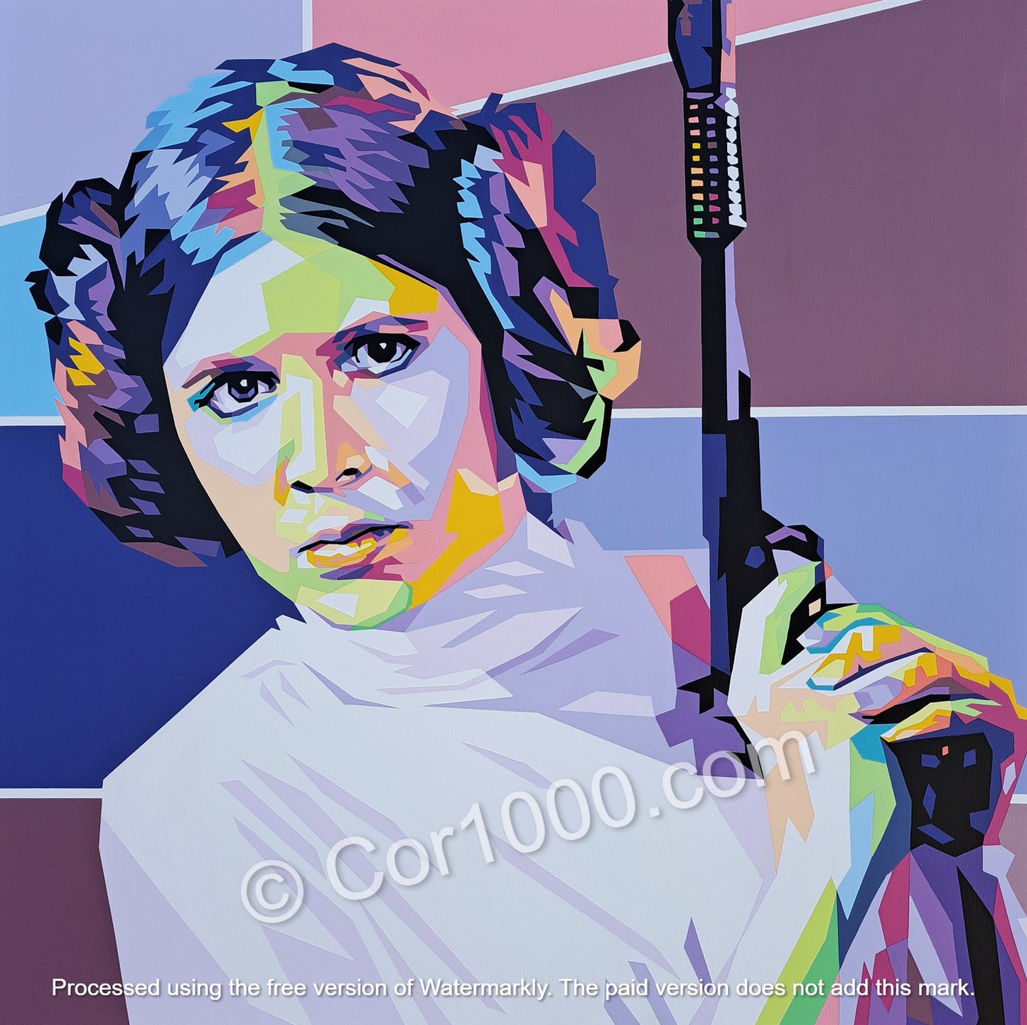 Original Painting - Princess Leia - General Organa