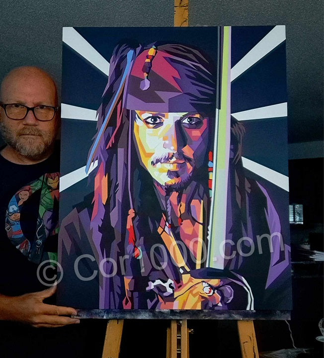 SALE - Original Painting - Jack Sparrow
