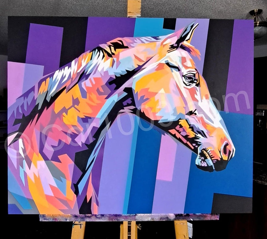 Original Painting - Halo the Horse