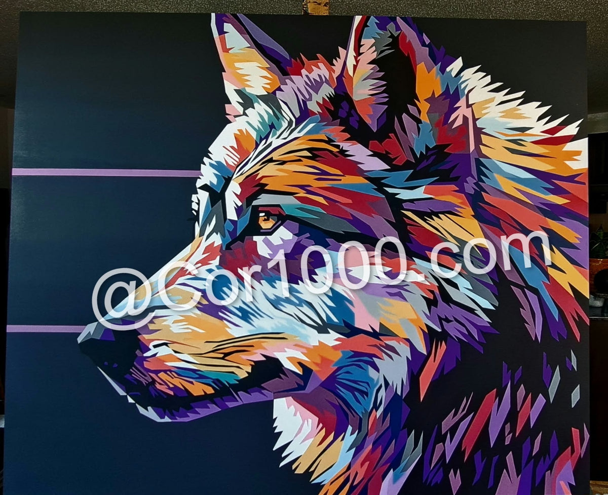 Original Painting - Wynter the Wolf