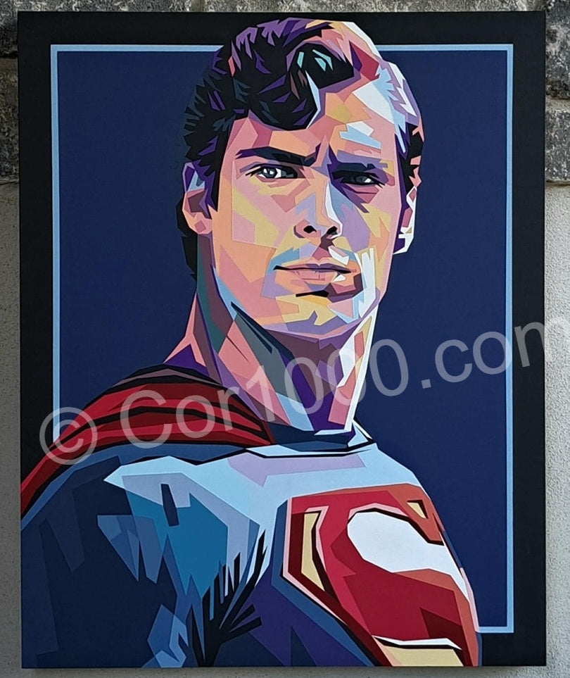 Original Painting - Superman (Christopher Reeve)