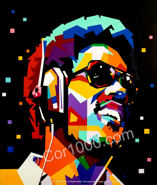 Original Painting - Stevie Wonder