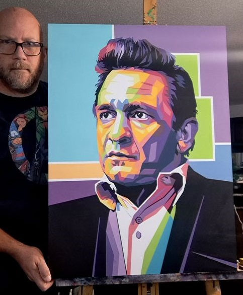 Original Painting - Johnny Cash