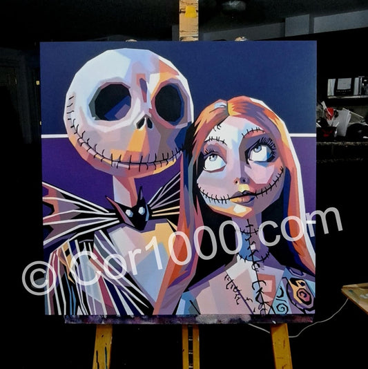 Original Painting - Jack and Sally